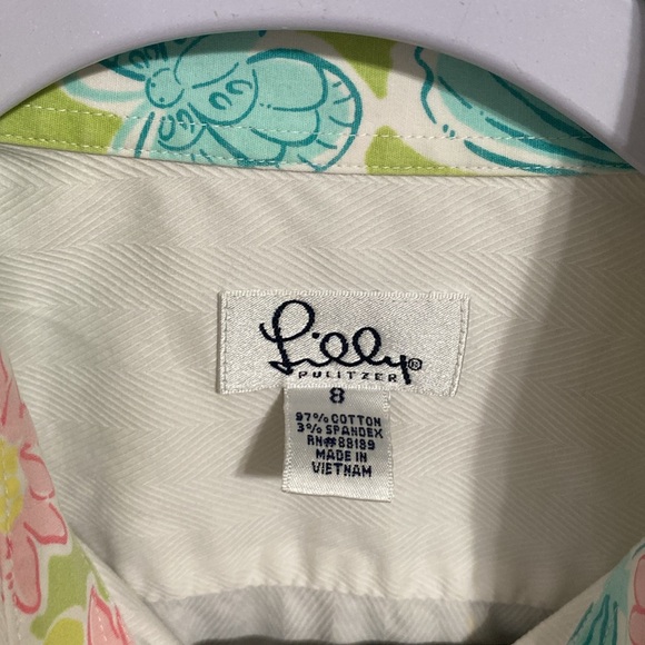Lilly Pulitzer White Button Down Top - Picture 3 of 10